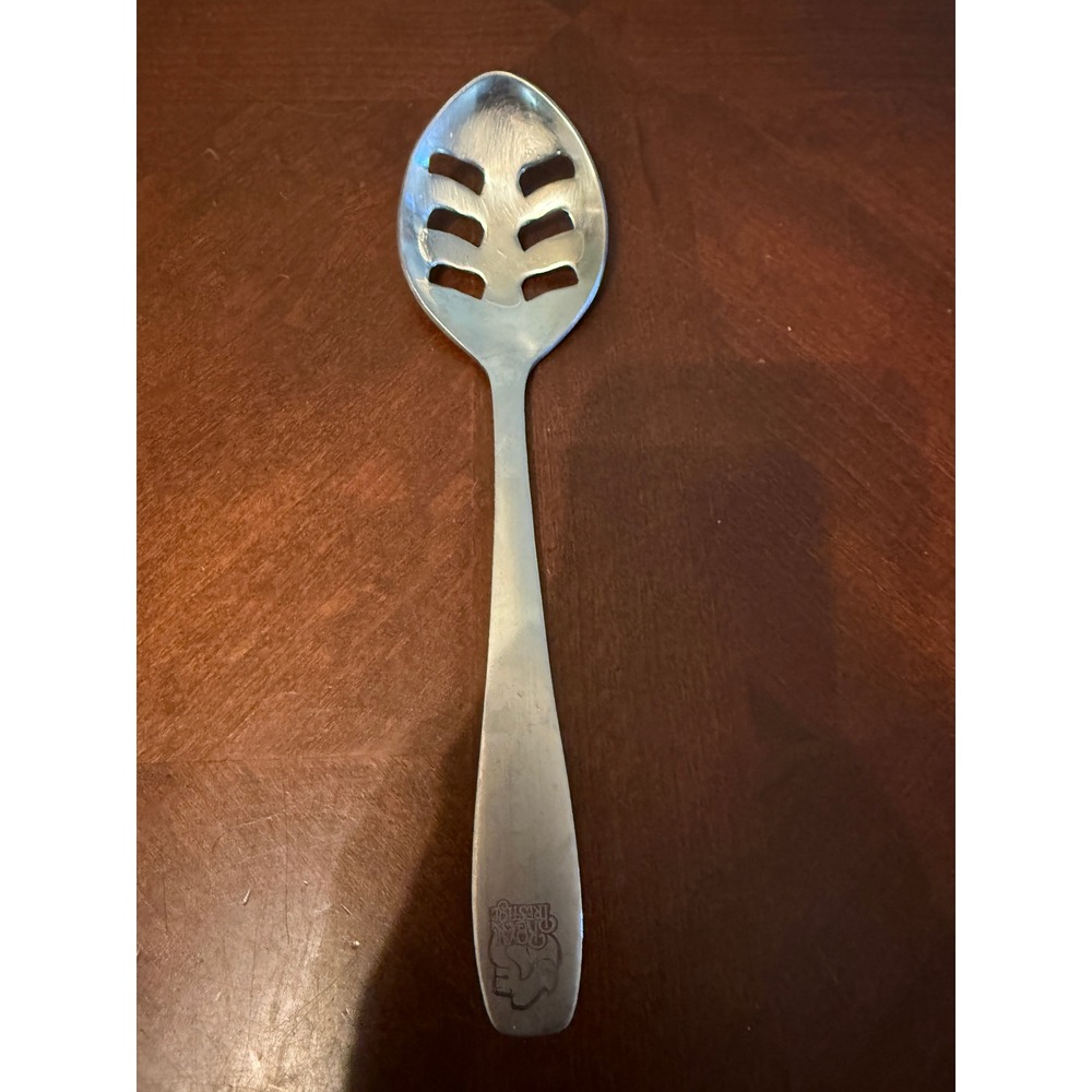 Royal Prestige Stainless Steel Slotted Serving Spoon Lion Logo